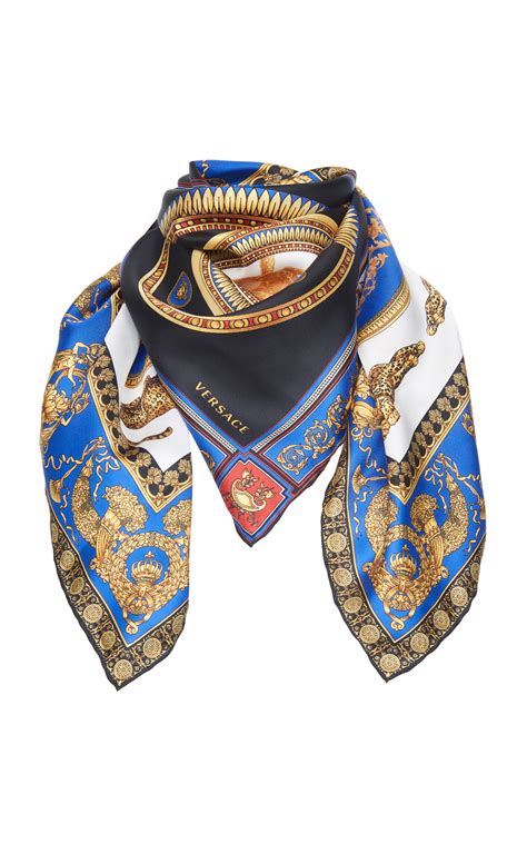 mens versace silk scarf